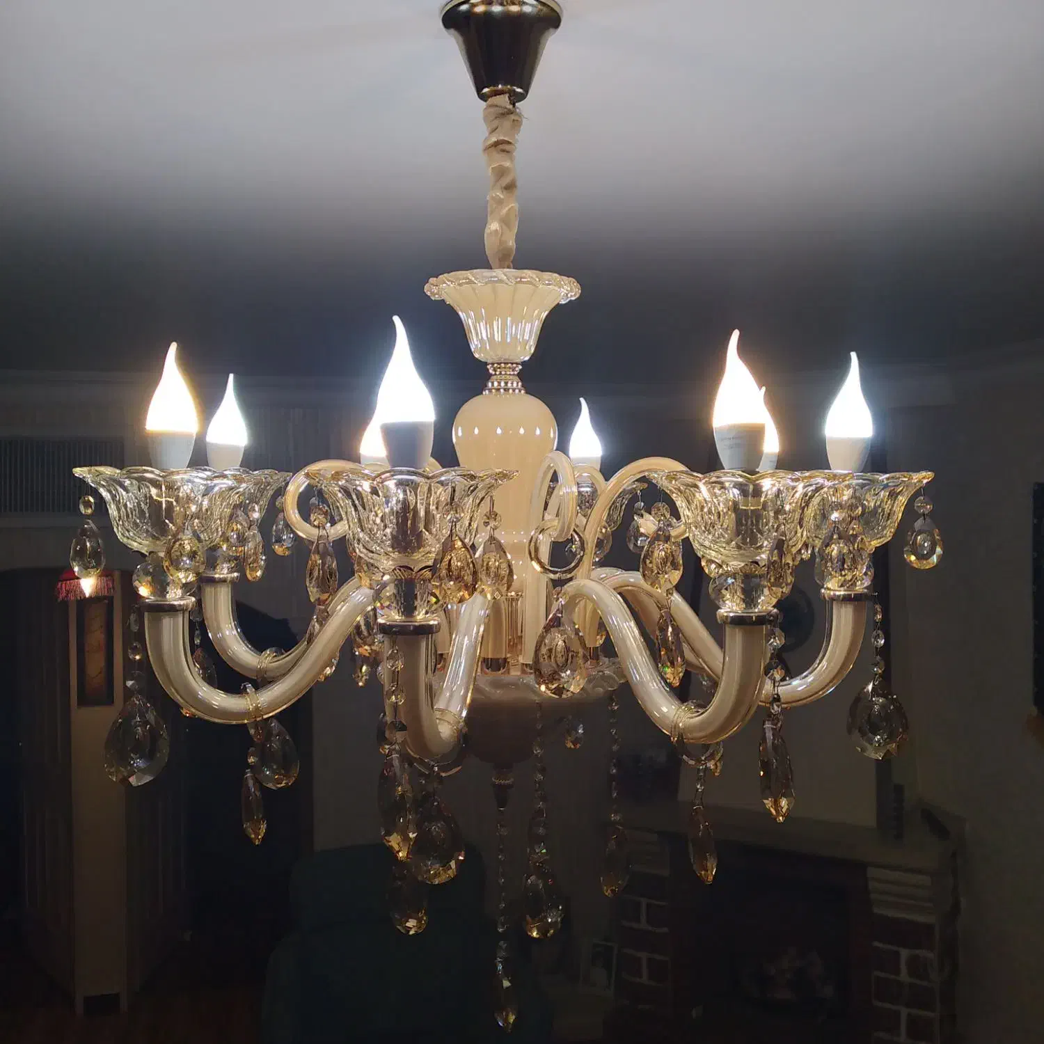 لوستر زیبا در حد نو|لوستر و چراغ آویز|کرج, گلشهر|دیوار