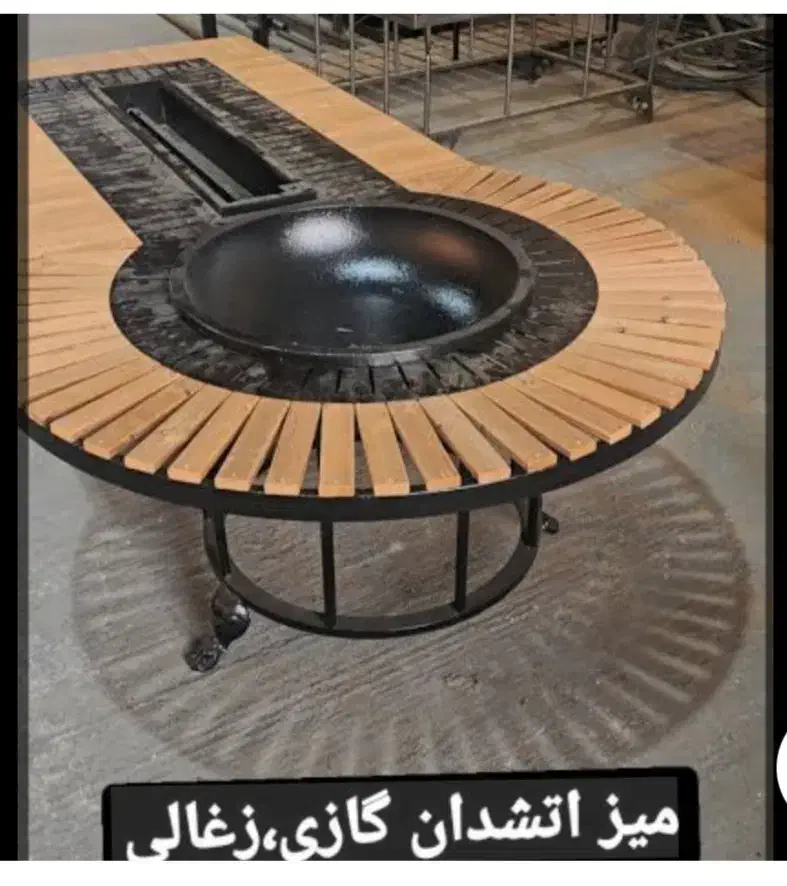 میز آتشدان زغالی و گازی و صندلی|میز و صندلی غذاخوری|نوشهر, |دیوار