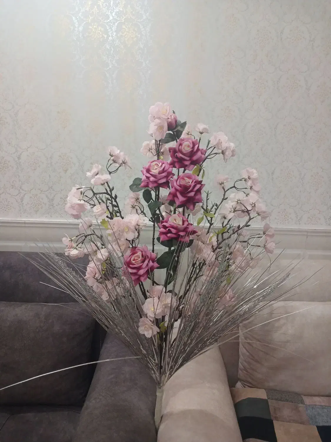 گل مصنوعی خارجی نو نو|گل مصنوعی|آق قلا, |دیوار