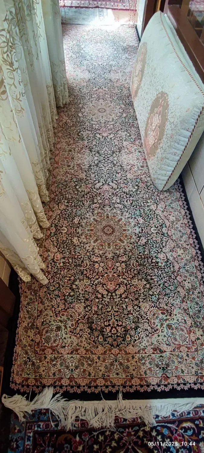 فرش سلیمان رنگ سورمه ای|فرش|فارسان, |دیوار