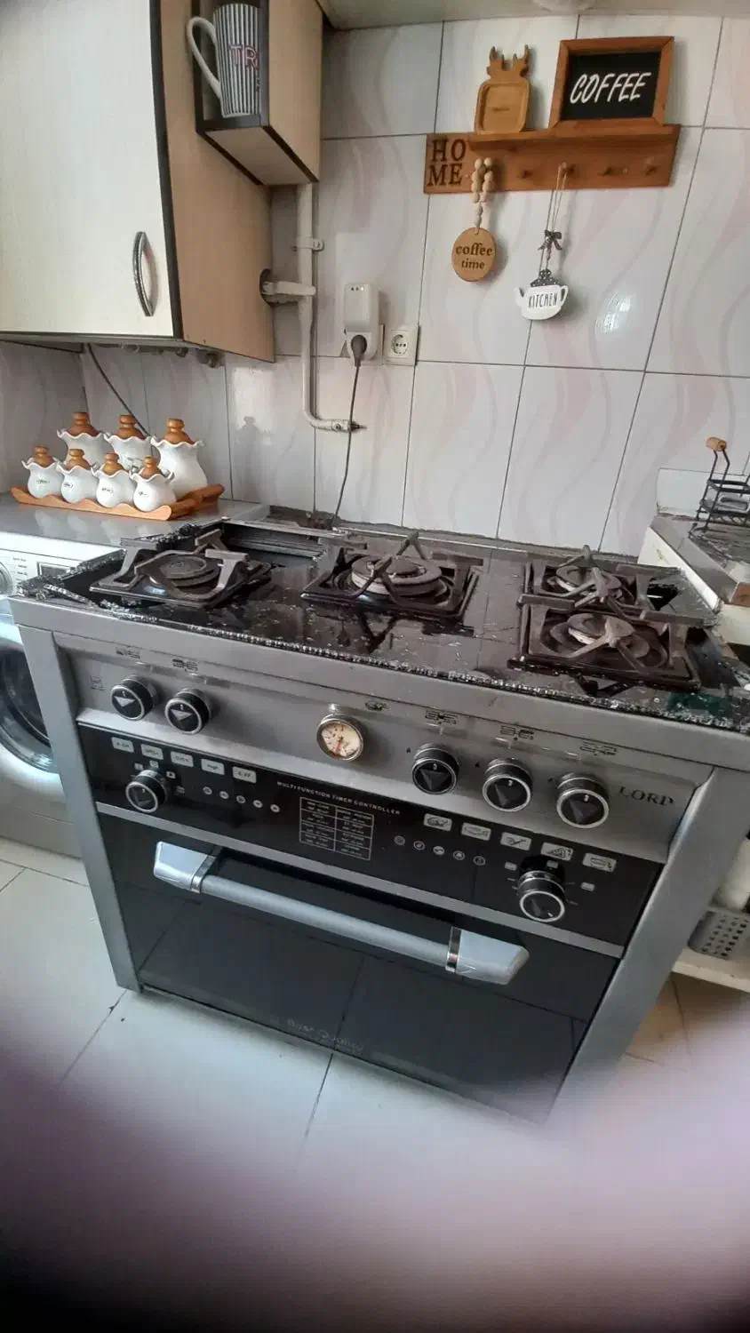 اجاق گاز صفحه شیشه ای ۵پنج شعله|اجاق گاز و لوازم برقی پخت‌وپز|محمدیه-قزوین, |دیوار