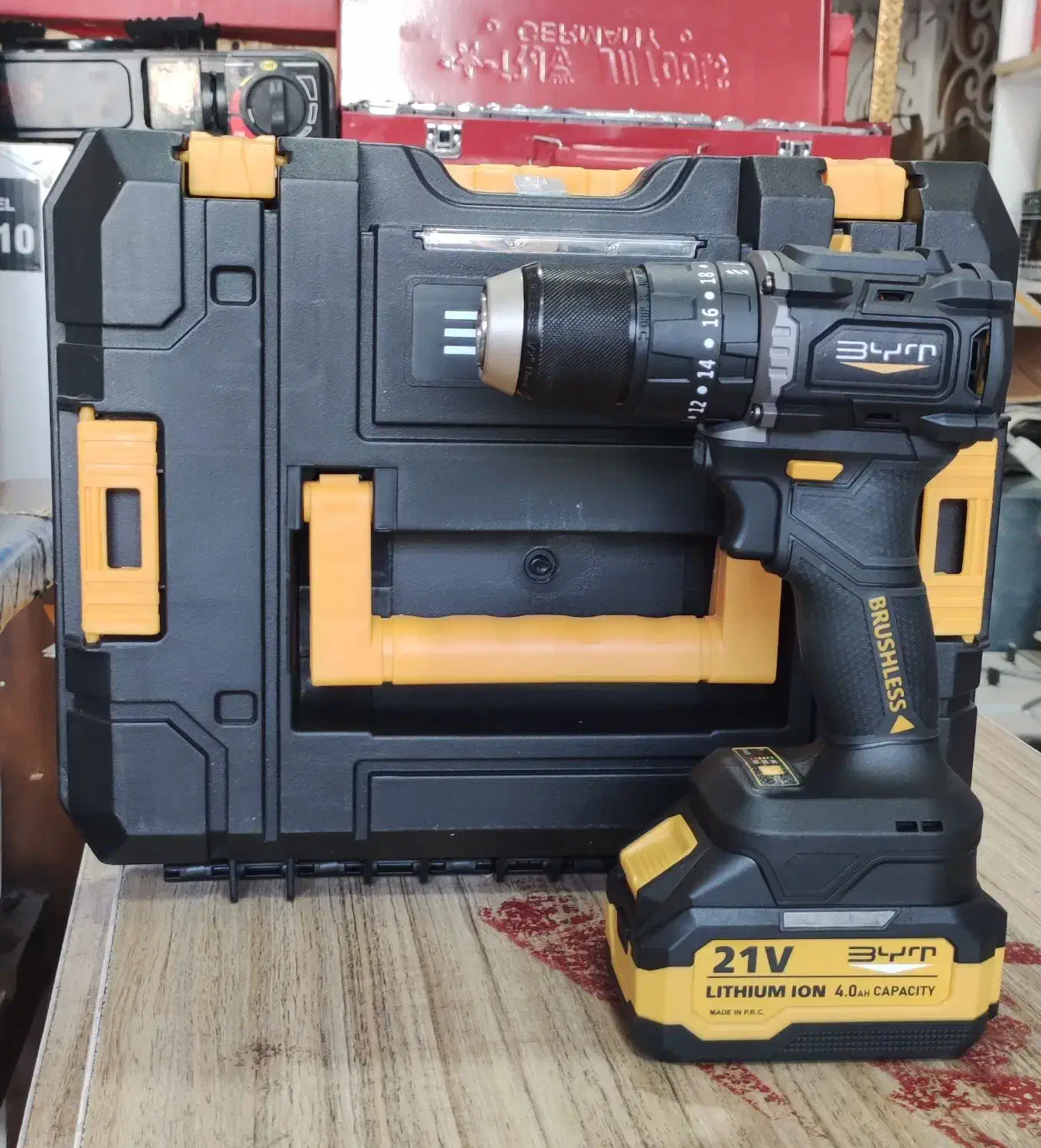 دریل شارژی براشلس BYT مدل 21V-4Ah|ابزارآلات|پیرانشهر, |دیوار