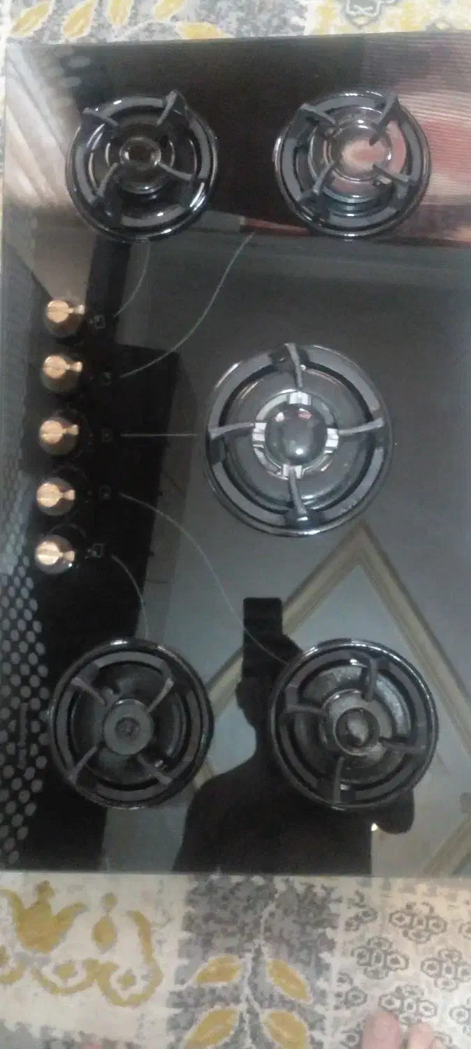 گاز رومیزی شیشه ایی ۵ شعله|اجاق گاز و لوازم برقی پختوپز|رشت, جماران|دیوار