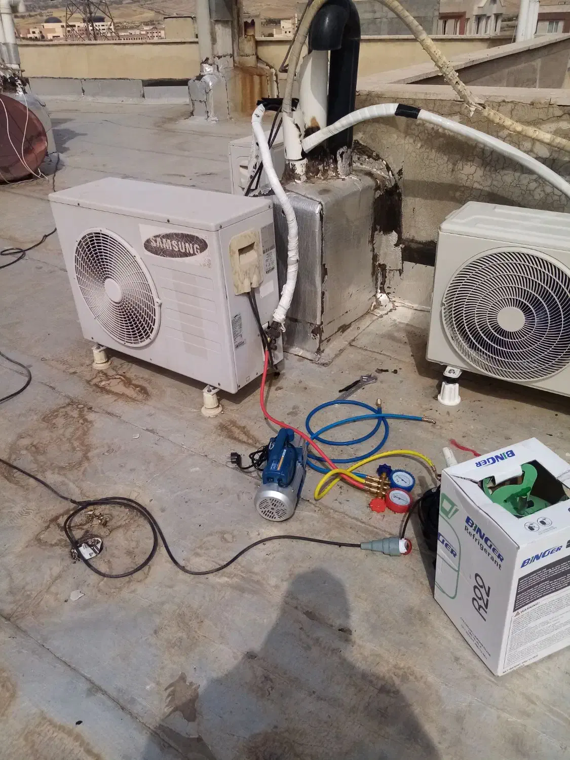 نصب کولر گازی شارژ وسرویس|خدمات پیشه و مهارت|قزوین, |دیوار