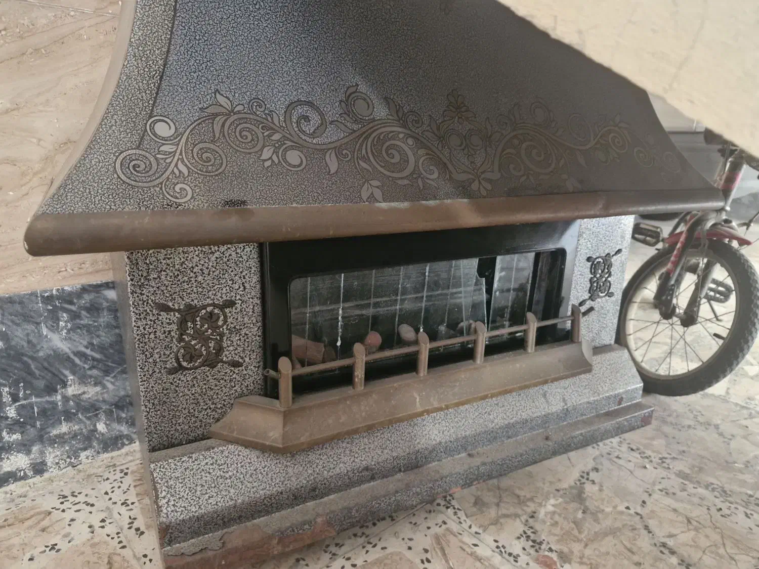 بخاری شومینه ای|بخاری، هیتر، شومینه|قائم‌شهر, |دیوار