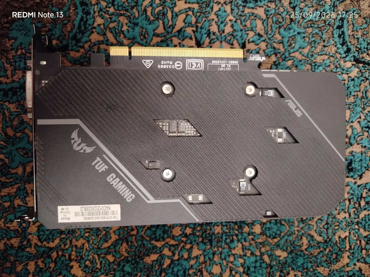 GTX 1650 tuf|قطعات و لوازم جانبی رایانه|تهران, تولید دارو|دیوار