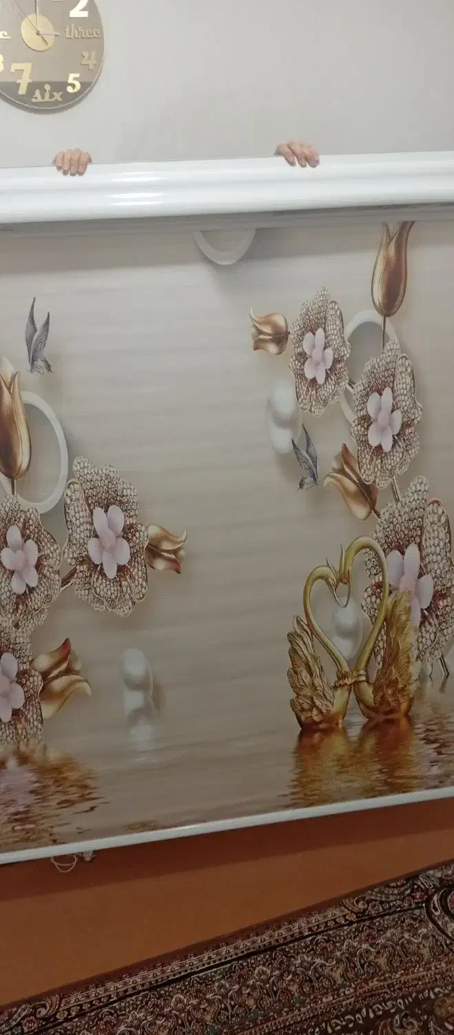 پرده زبرا اینه ای|پرده، رانر، رومیزی|نسیم‌شهر, |دیوار