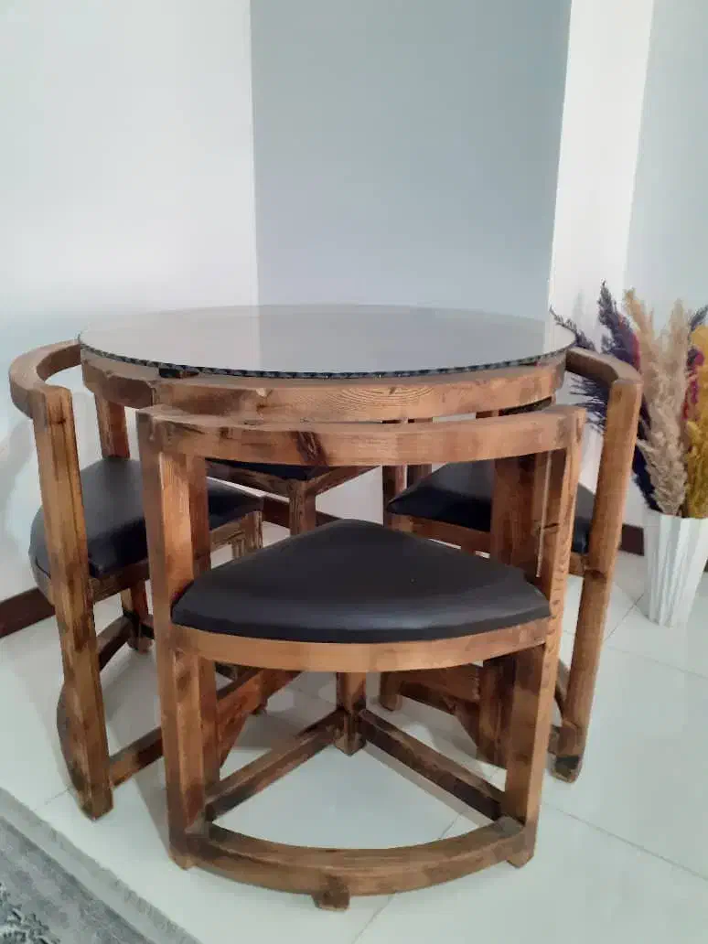 میز ناهار خوری کم جا چوبی|میز و صندلی غذاخوری|ساری, |دیوار