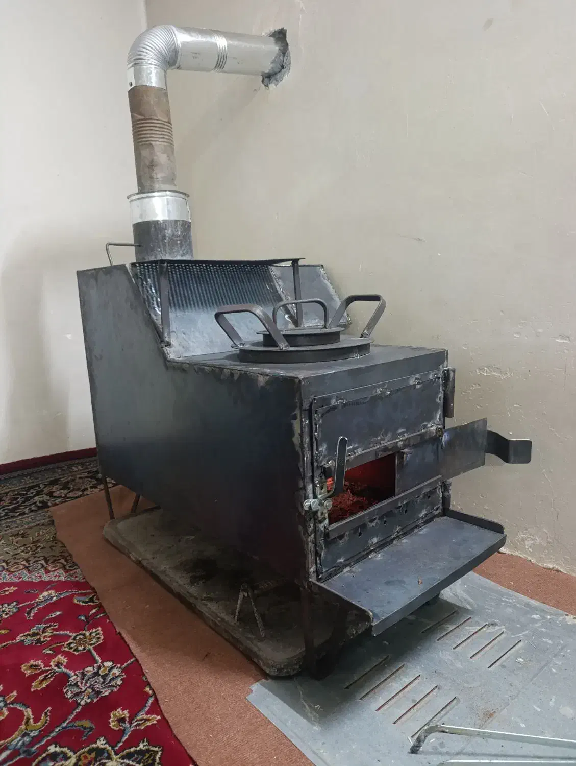 آقاچ پش ( بخاری هیزمی )|بخاری، هیتر، شومینه|آق قلا, |دیوار