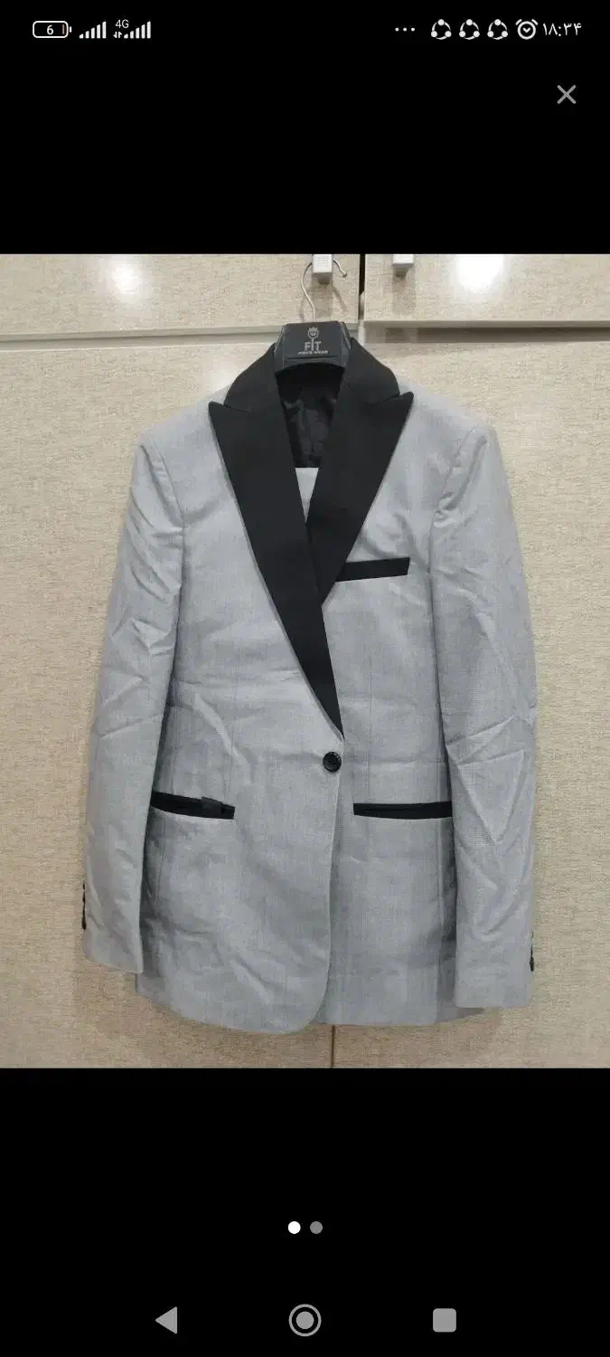 دو عدد کت شلوار مشکی و طوسی نو|لباس|بندرعباس, |دیوار