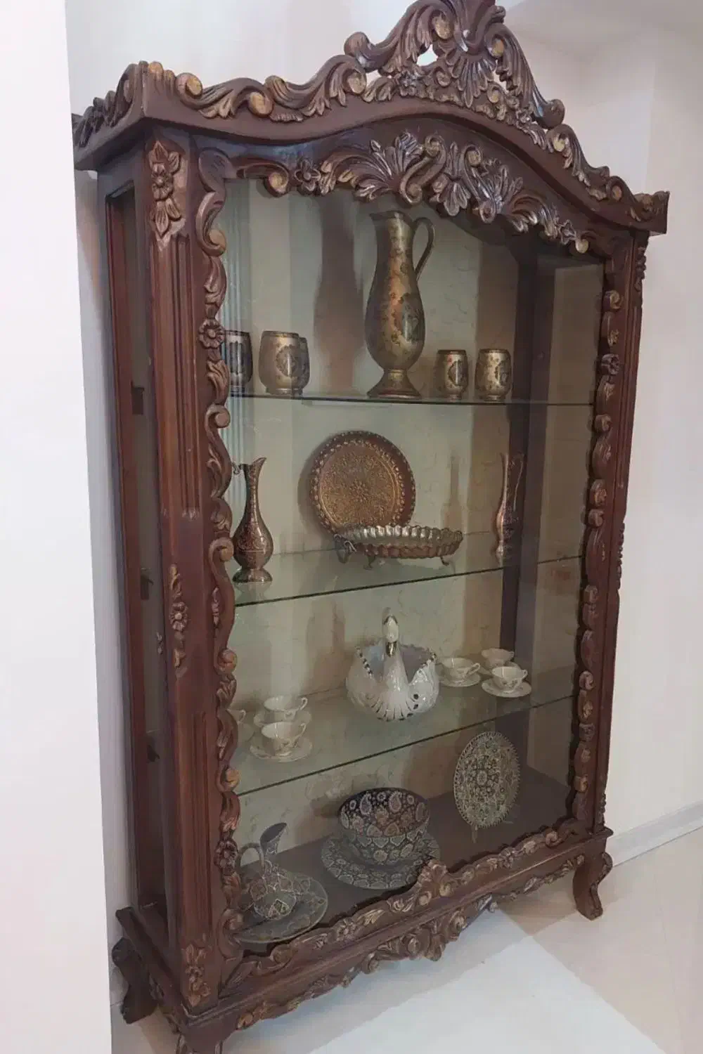 بوفه چوبی منبت کاری|بوفه، ویترین، کنسول|مشهد, چهارچشمه|دیوار