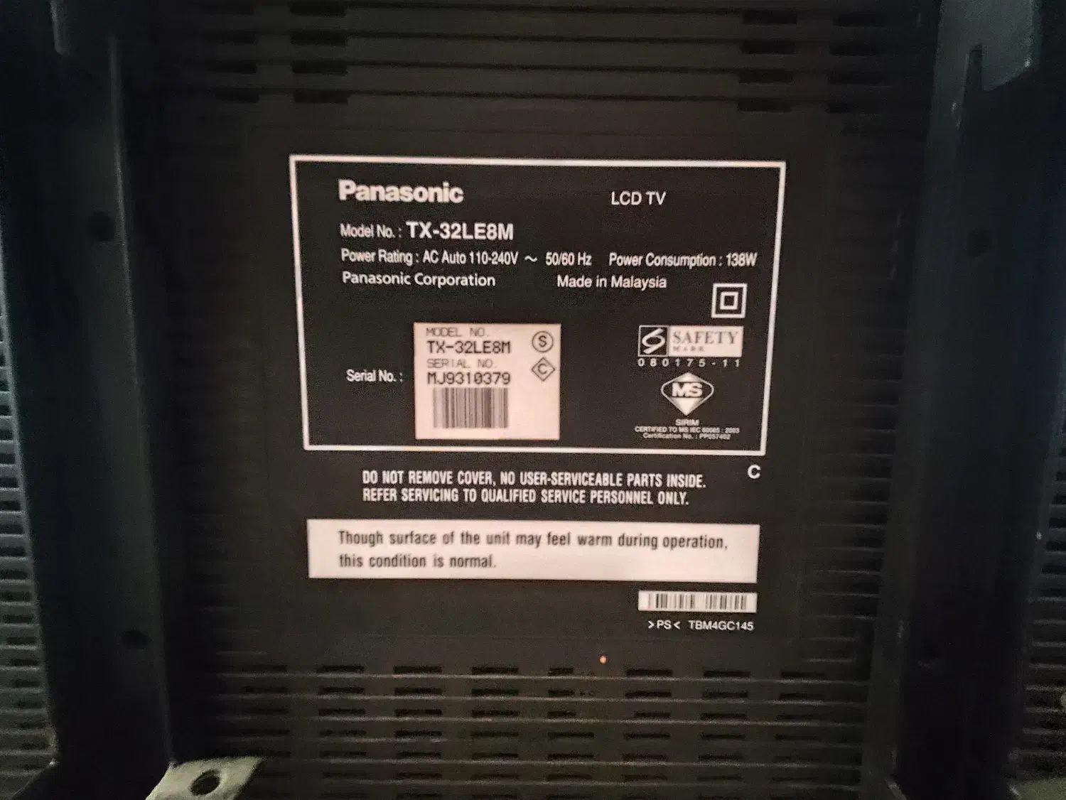 تلویزیون ال سی دی پاناسونیک ۳۲|تلویزیون و پروژکتور|کرج, فاز ۲ مهرشهر|دیوار