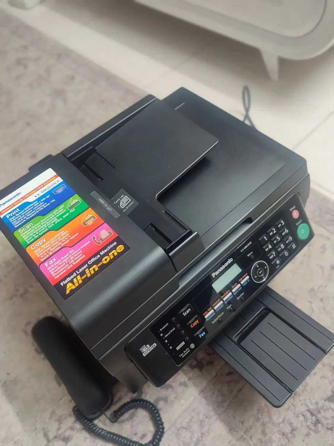 فکس چهر کاره پاناسونیک|پرینتر، اسکنر، کپی، فکس|شیراز, میانرود|دیوار