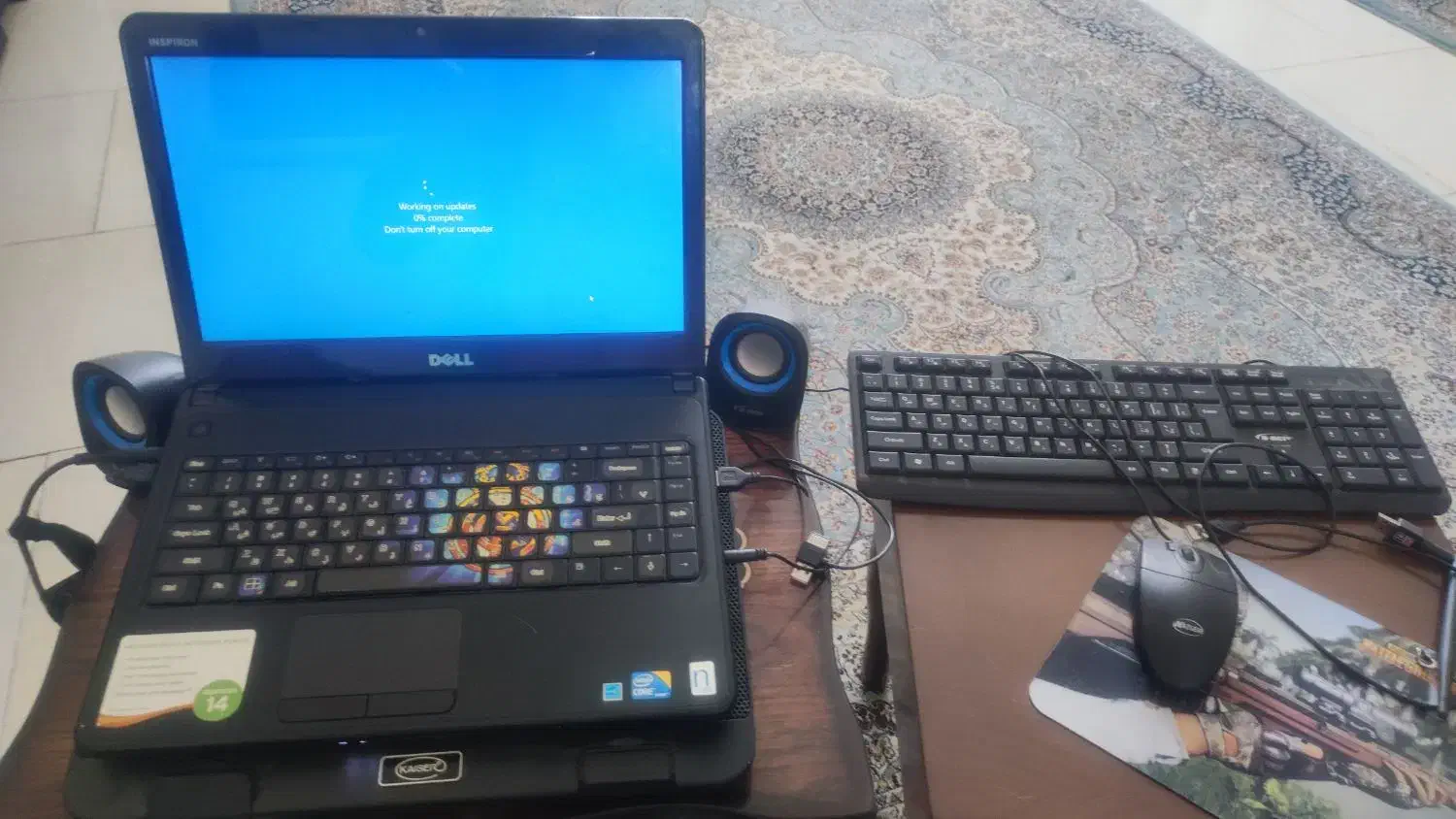 لپتاپ dell corei3 به همراه تمامی لوازم و مطعلقات|رایانه همراه|تهران, فدک|دیوار