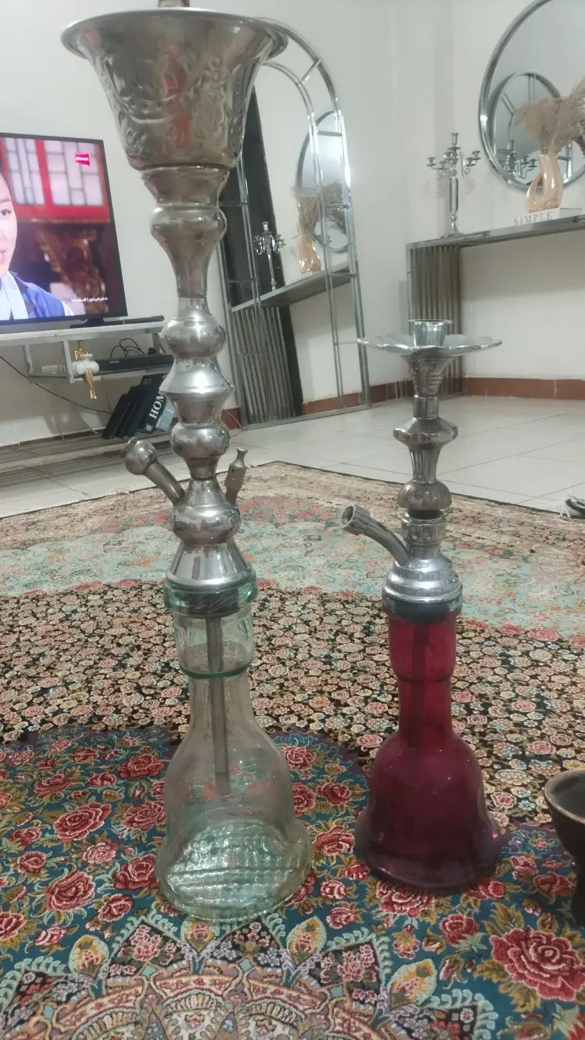 دو عدد قلیون|صنایع دستی و سایر لوازم تزئینی|تهران, زهتابی|دیوار