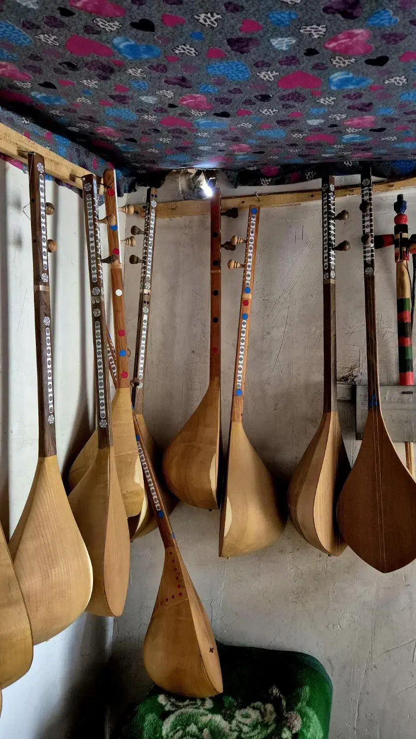دوتار دمبوره|سازهای سنتی|قم, بیست متری ولیعصر|دیوار