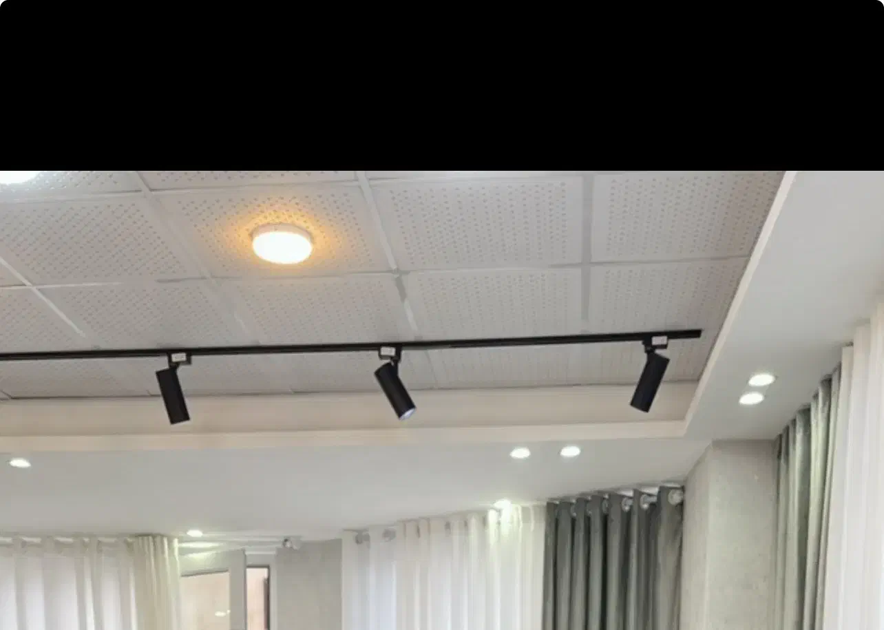 لامپ های ریلی و پروژکتور و روکار|لامپ و چراغ|لاهیجان, شیشه گران|دیوار