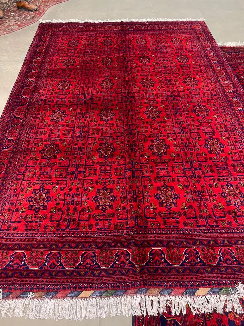 فرش دستباف (بساک) جفت ۶ متری نفیس لاکی|فرش|مشکیندشت, |دیوار