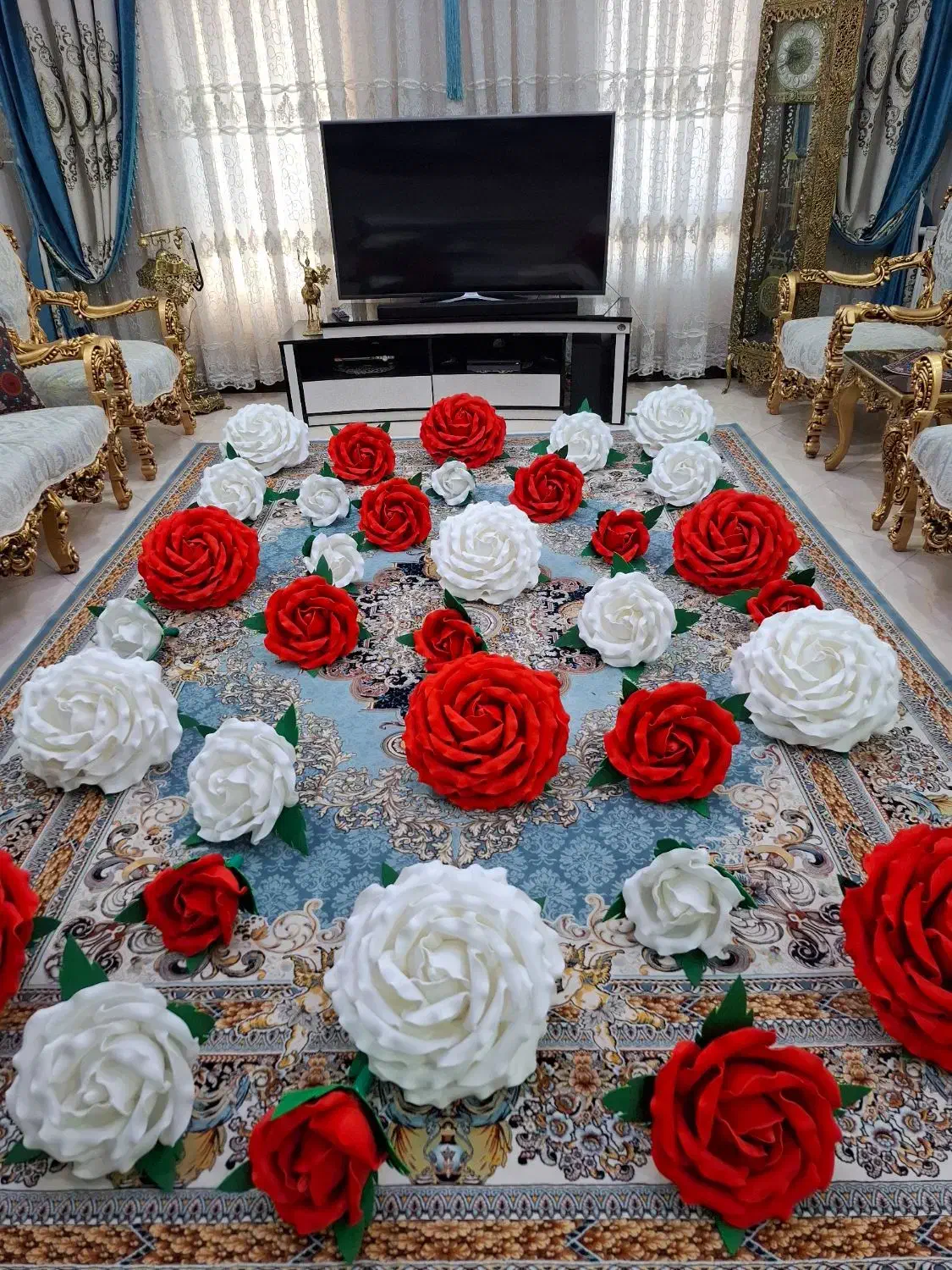 سر گلهای سالنی فومی (تشریفات ،دیزاین )|گل مصنوعی|قرچک, مهدیه|دیوار