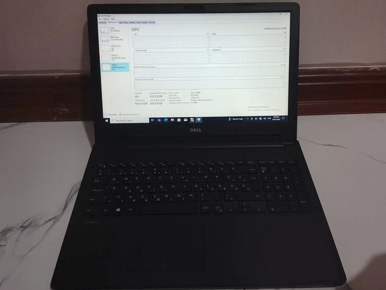 لپ تاپ دل گرافیک دار|رایانه همراه|شیراز, چوگیاه|دیوار