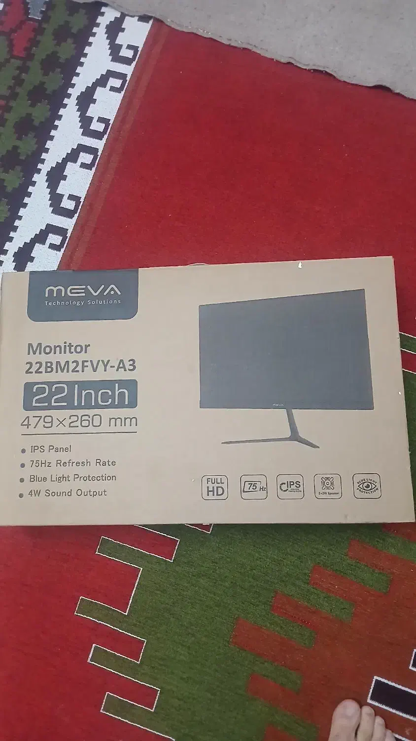 مانیتور ۲۲ اینچ میوا|قطعات و لوازم جانبی رایانه|یاسوج, |دیوار