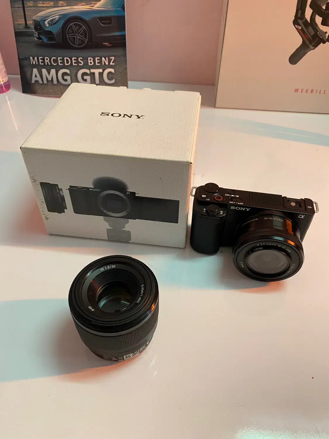 دوربین سونی zve10 باتری و لنز ۵۰ اضاف|دوربین عکاسی و فیلمبرداری|بوشهر, |دیوار