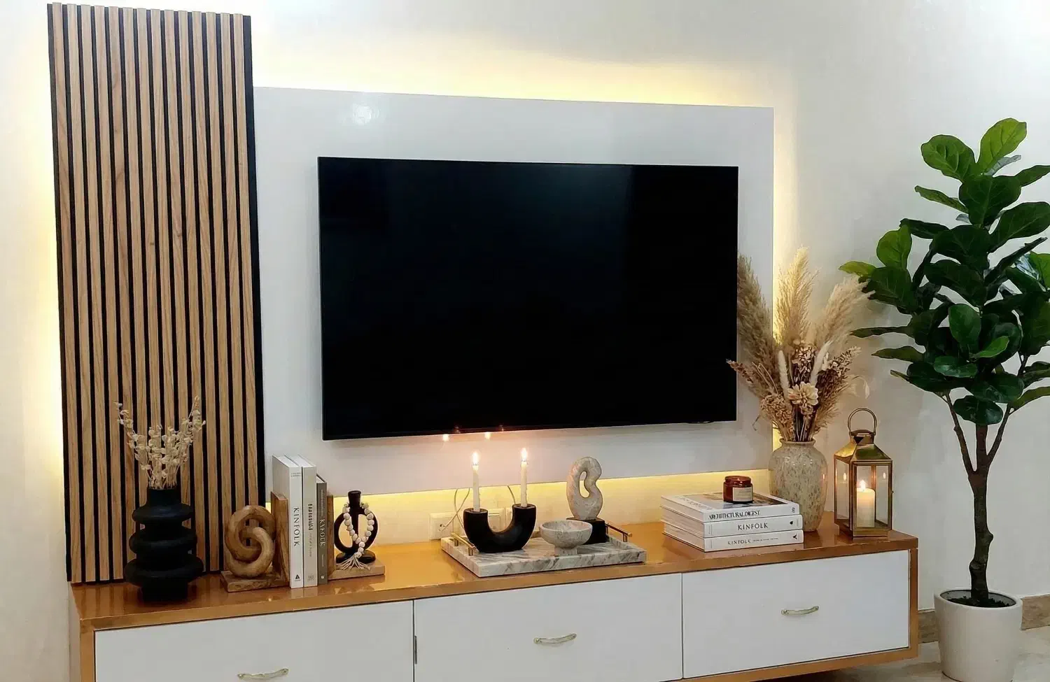 تی وال،میز تی وی،ترمو وال و نور مخفی|میز تلویزیون|قم, عمار یاسر|دیوار