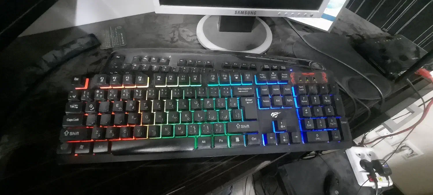 کیبورد گیمینگ مکانیکال havit|قطعات و لوازم جانبی رایانه|اصفهان, کوی شهید کشوری|دیوار