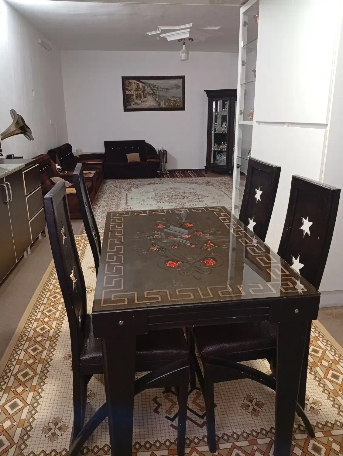 سرویس چوب|تخت و سرویس خواب|آبیک, |دیوار