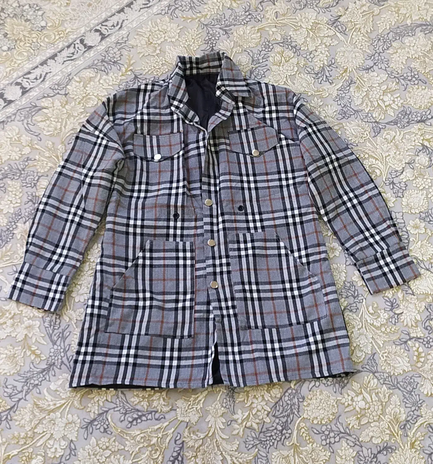 کت مشکی رنگ وکت آستر دارشطرنجی سرهم نوزاد|لباس|سقز, |دیوار