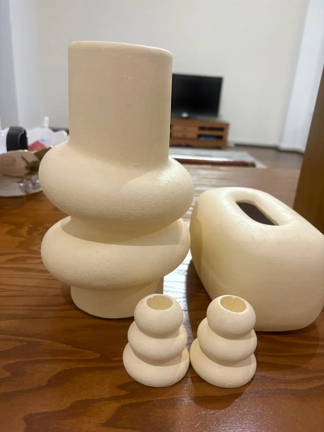 گلدون جای دستمال کاغذی دوتاجاشمعی|مجسمه، تندیس، ماکت|رشت, استقامت ۲|دیوار