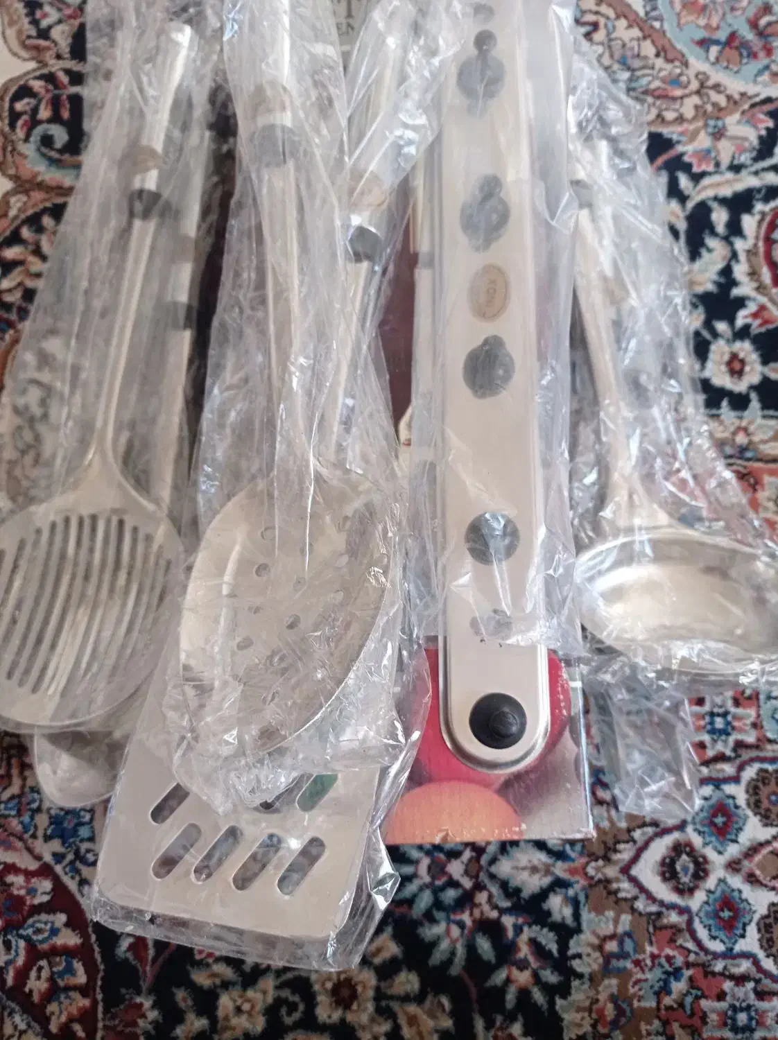 سرویس کفگیرملاقه استیل نو۷تیکه|ظروف سرو و پذیرایی|سلماس, |دیوار