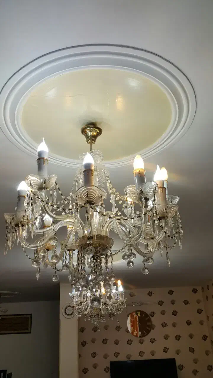 لوستر کریستالی ایتالیایی|لوستر و چراغ آویز|اندیشه, اندیشه فاز ۳|دیوار