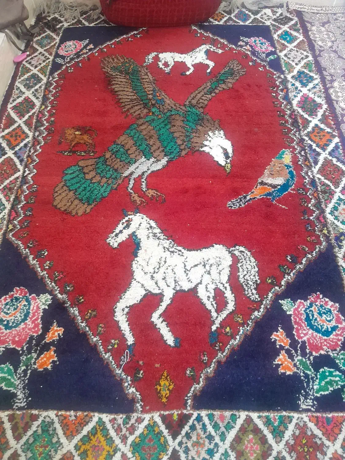 فرش قشقایی|فرش|نورآباد ممسنی, |دیوار