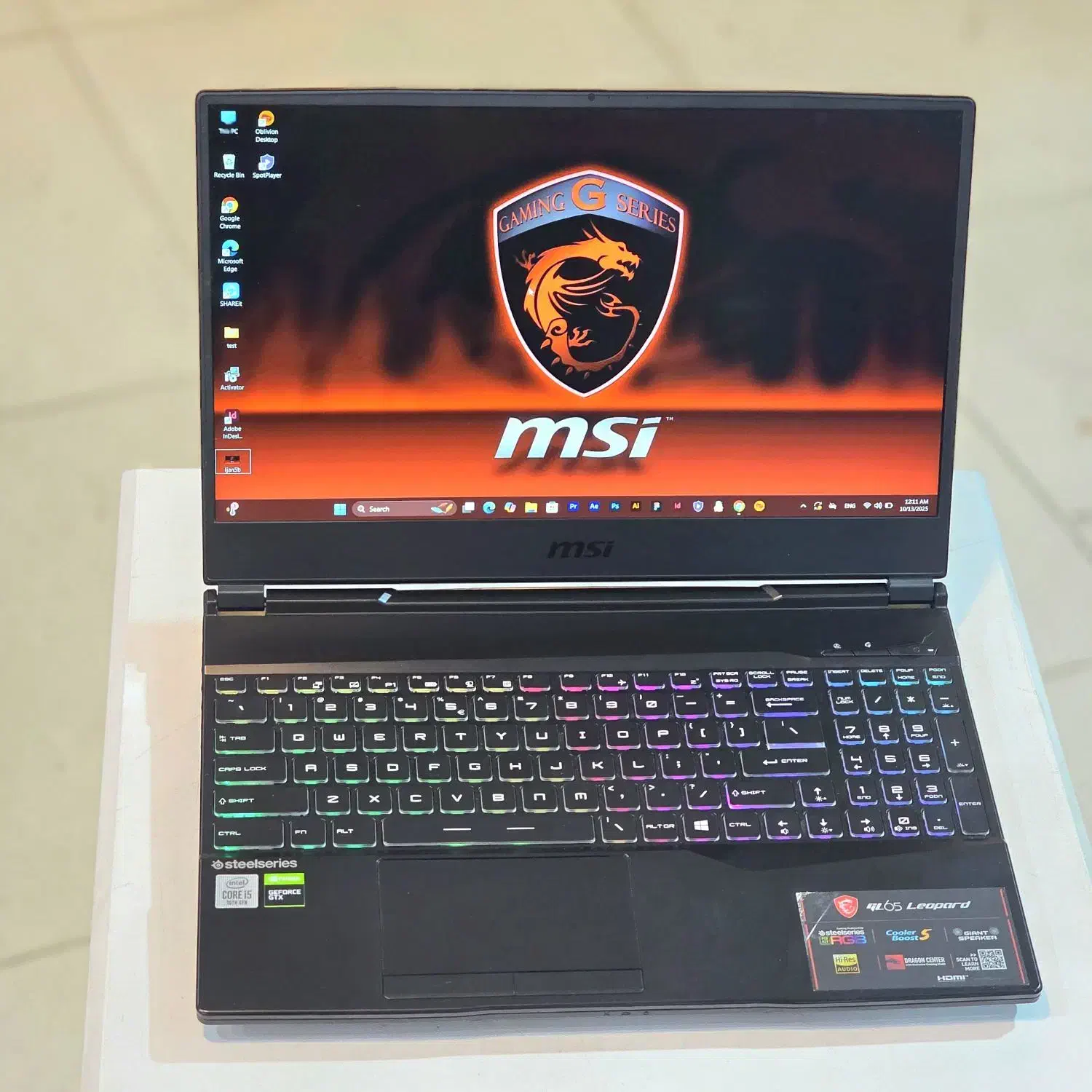 لپتاپ گیمینگ MSI Gaming Gl66 گرافیک RTX1650|رایانه همراه|شیراز, ملاصدرا|دیوار