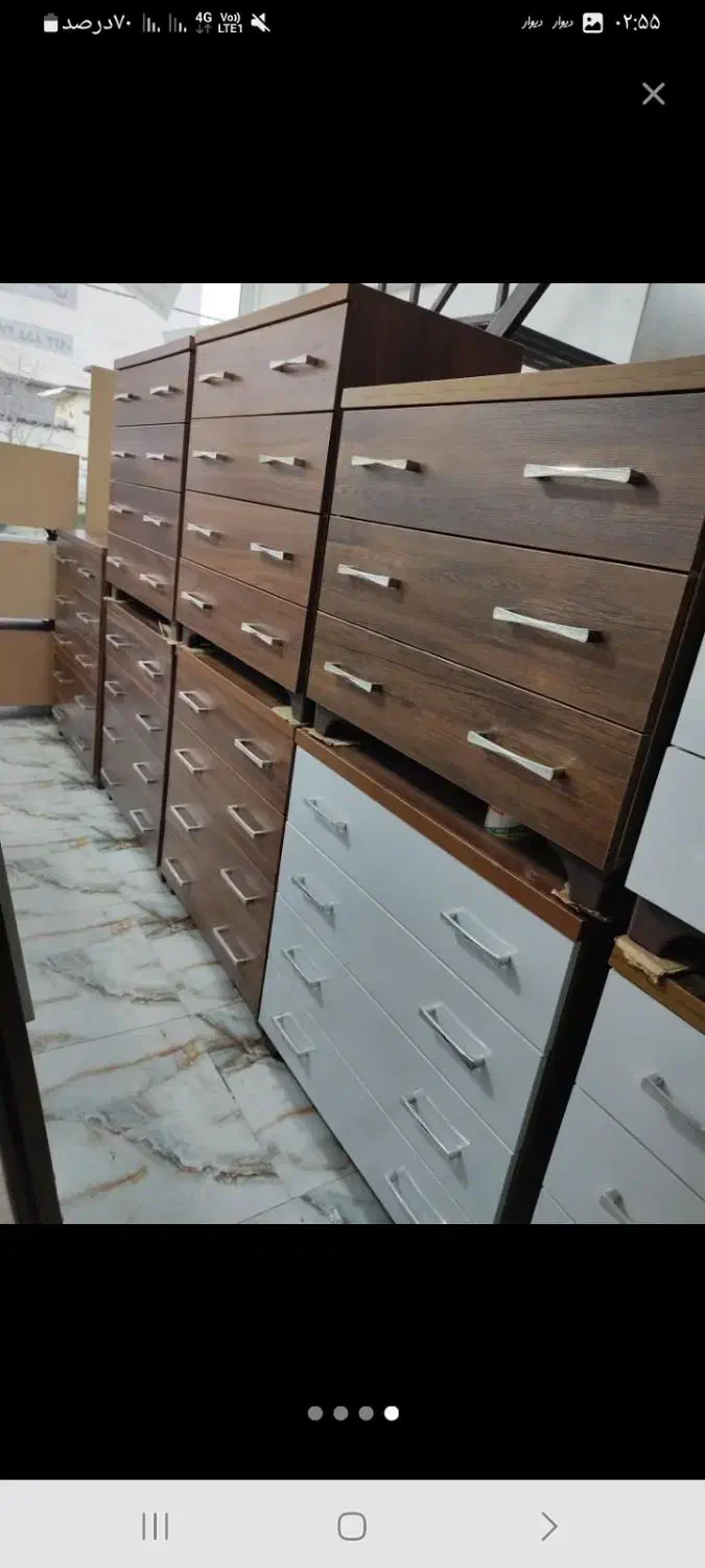 کمد ایستاده دو درب و ۳ درب قهوه ای وسفید|جاکفشی، کمد، دراور|قائمشهر, |دیوار