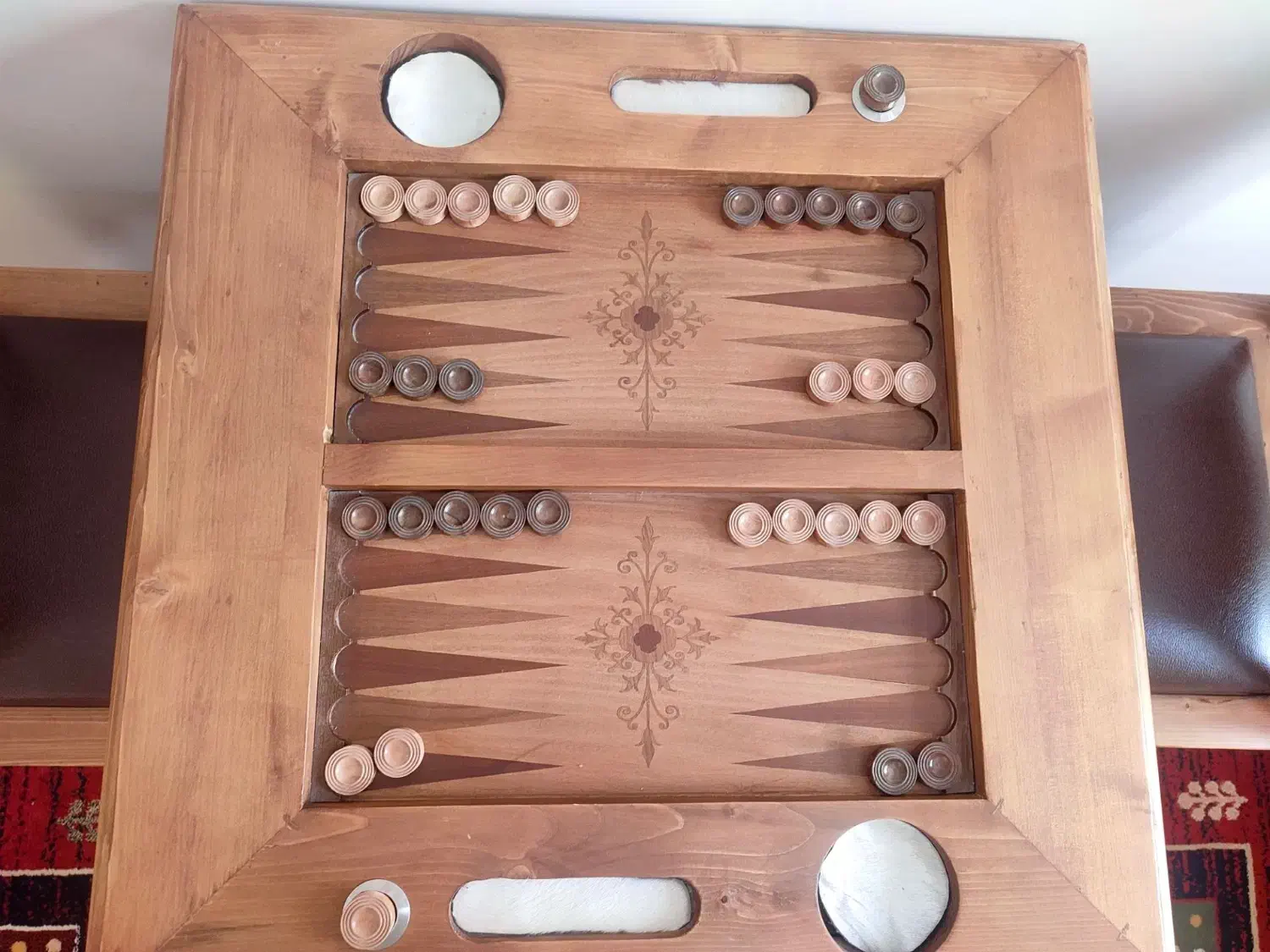 فروش تخته نرد به همراه میز و صندلی|کلکسیون و سرگرمی|الوند, |دیوار