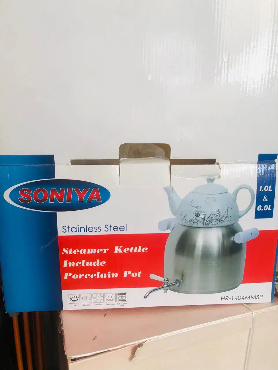 کتری قوری استیل سونیا ۶لیتری|قوری، کتری، قهوهساز دستی|سبزوار, توحیدشهر|دیوار