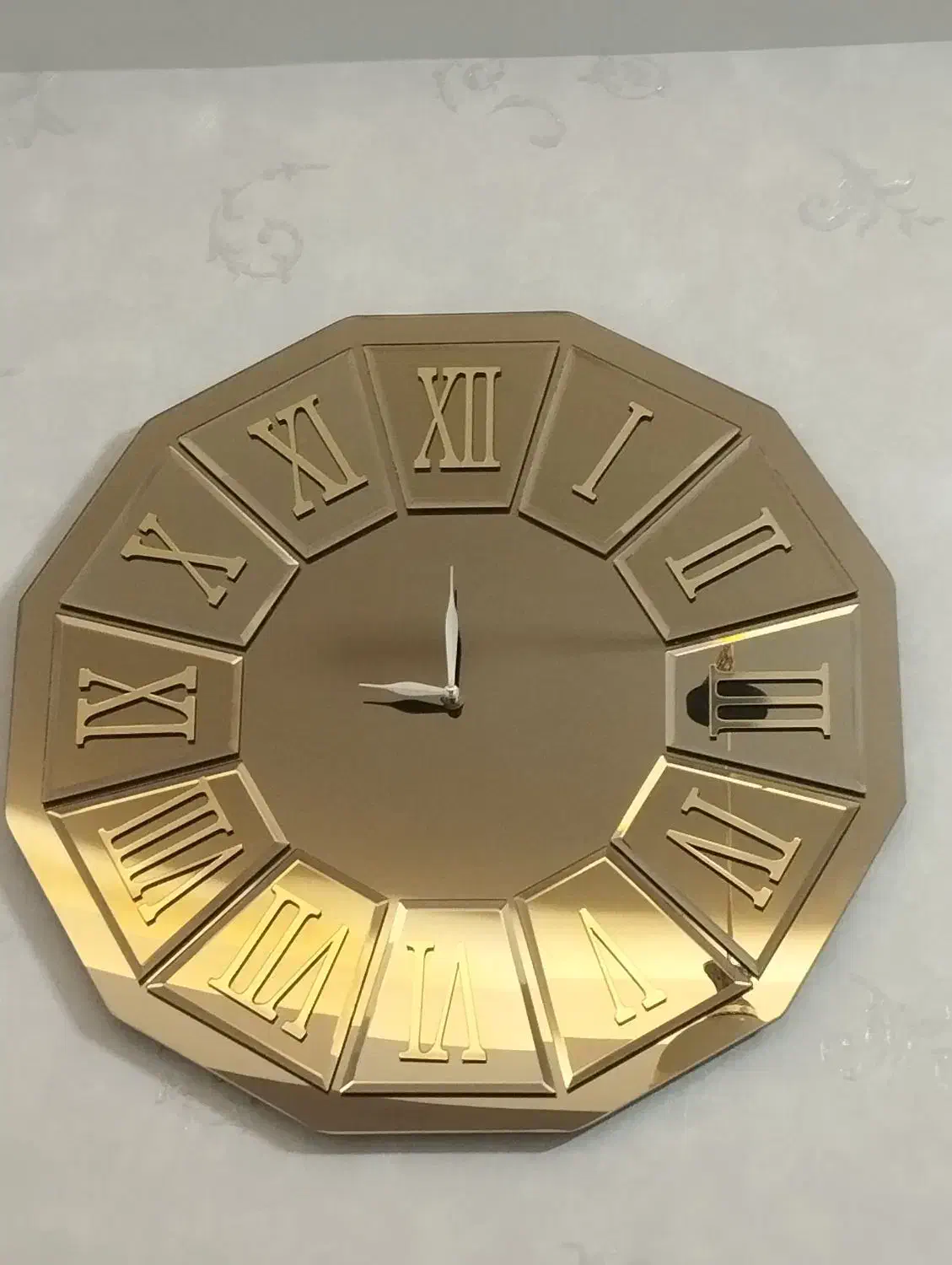 ساعت بزرگ آینه ای|ساعت دیواری و تزئینی|قزوین, |دیوار