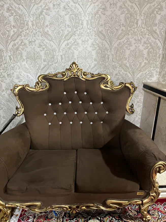 مبل ۱۰نفره سلطنتی|مبلمان خانگی و میز عسلی|صومعه‌سرا, |دیوار