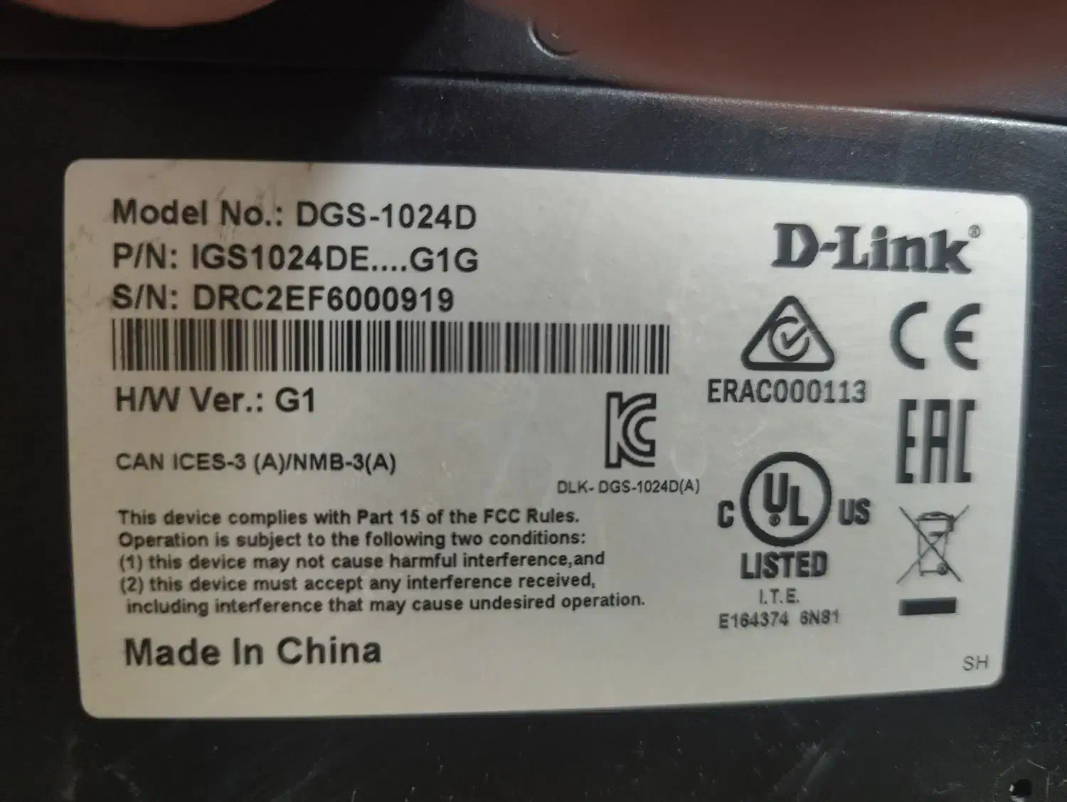 سوییچ D-Link ۲۴ پورت استوک ۱۰۲۴|مودم و تجهیزات شبکه|مشهد, جنت|دیوار