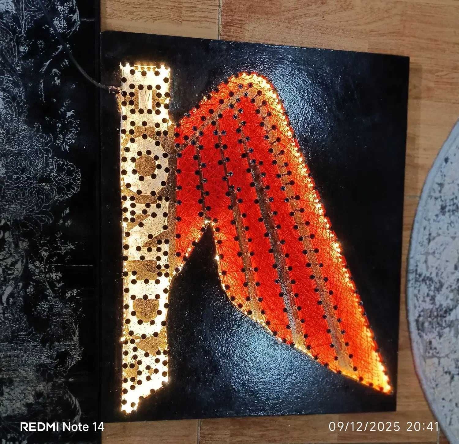 تابلو سه بعدی هندا ال ای دی دار پیچ و نخ|تابلو، نقاشی، عکس|فردیس, ثابتی|دیوار