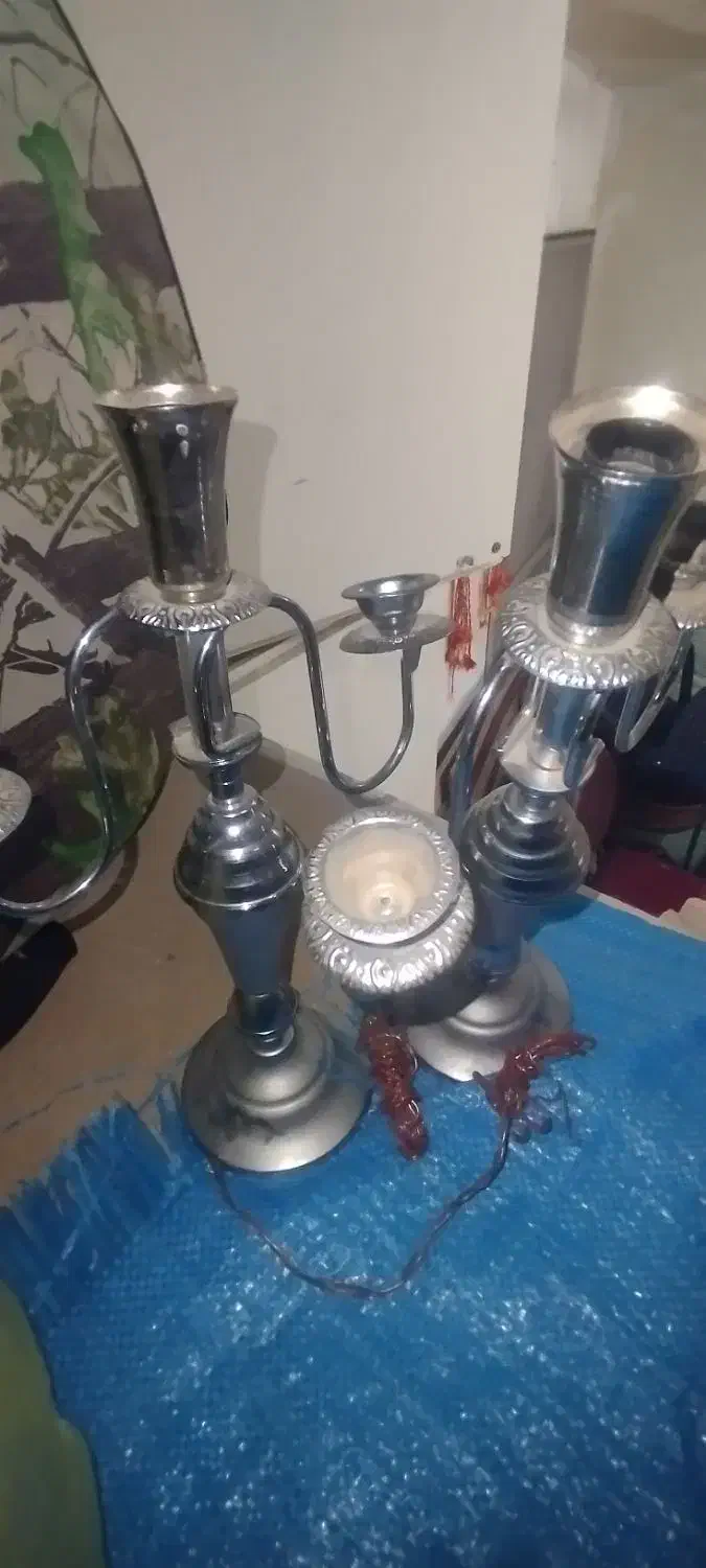 شمعدونی بدون آینه|صنایع دستی و سایر لوازم تزئینی|اصفهان, شهرک کاوه|دیوار