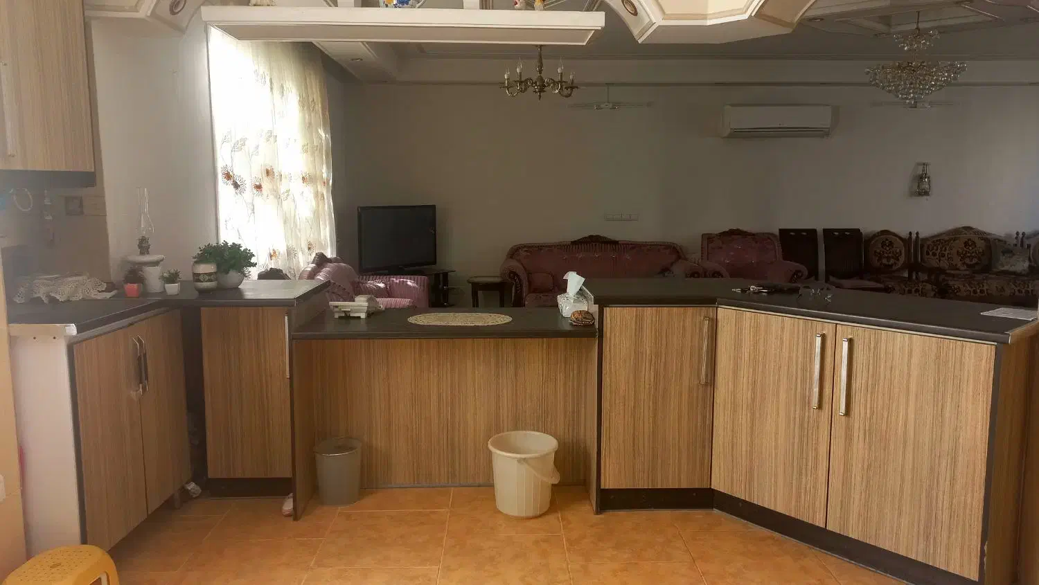 کابینت فلز و ام دی اف با هودایتالیایی و سینک|مصالح و تجهیزات ساختمان|اراک, |دیوار