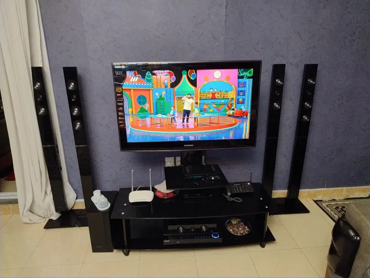 تلویزیون 43 ال سی دی سامسونگ اصل|تلویزیون و پروژکتور|بندر انزلی, کلیور|دیوار