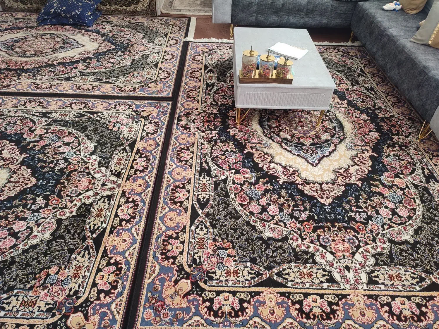 گبه فرش ۶ متری طرح دستباف گونه|گلیم، جاجیم، گبه|اسلام‌‌آباد غرب, |دیوار