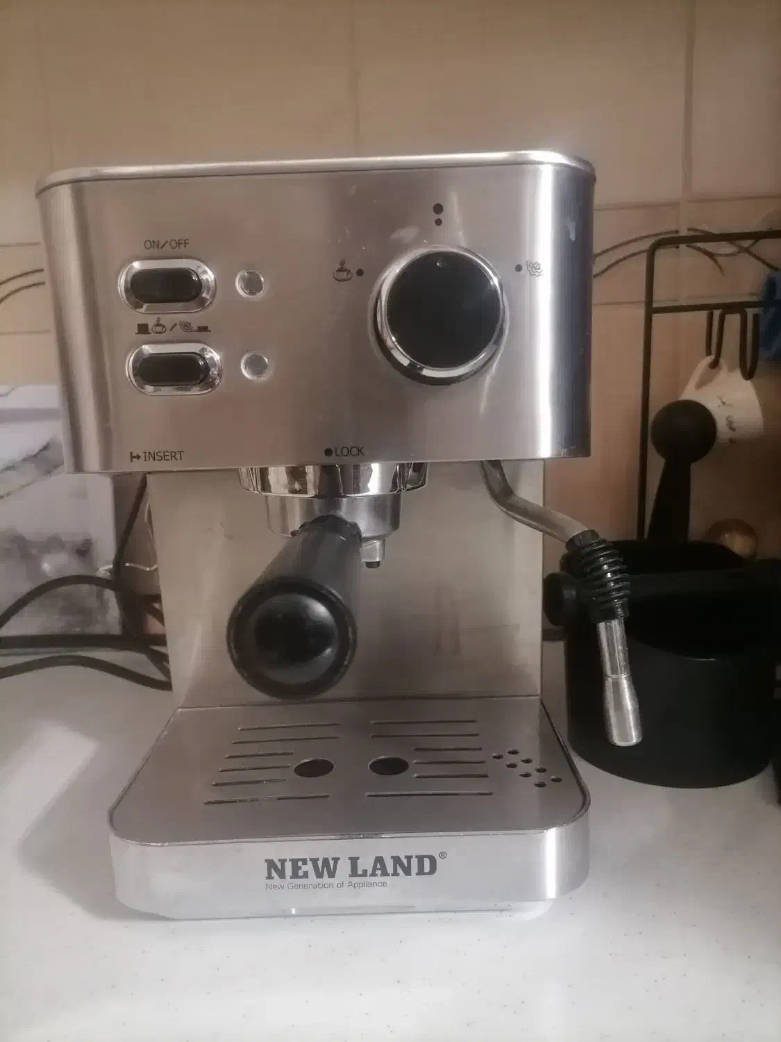 اسپرسوساز استیل نیولند|سماور، چای‌ساز، قهوه‌ساز|رفسنجان, |دیوار