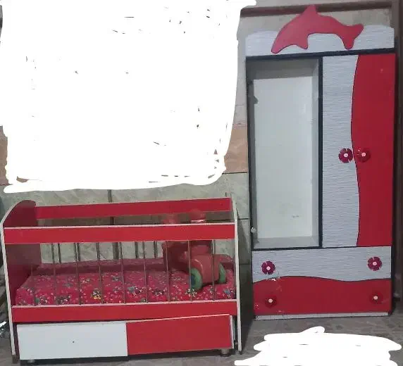 تخت کمد کودک|تخت و سرویس خواب|تربت جام, میان جام|دیوار