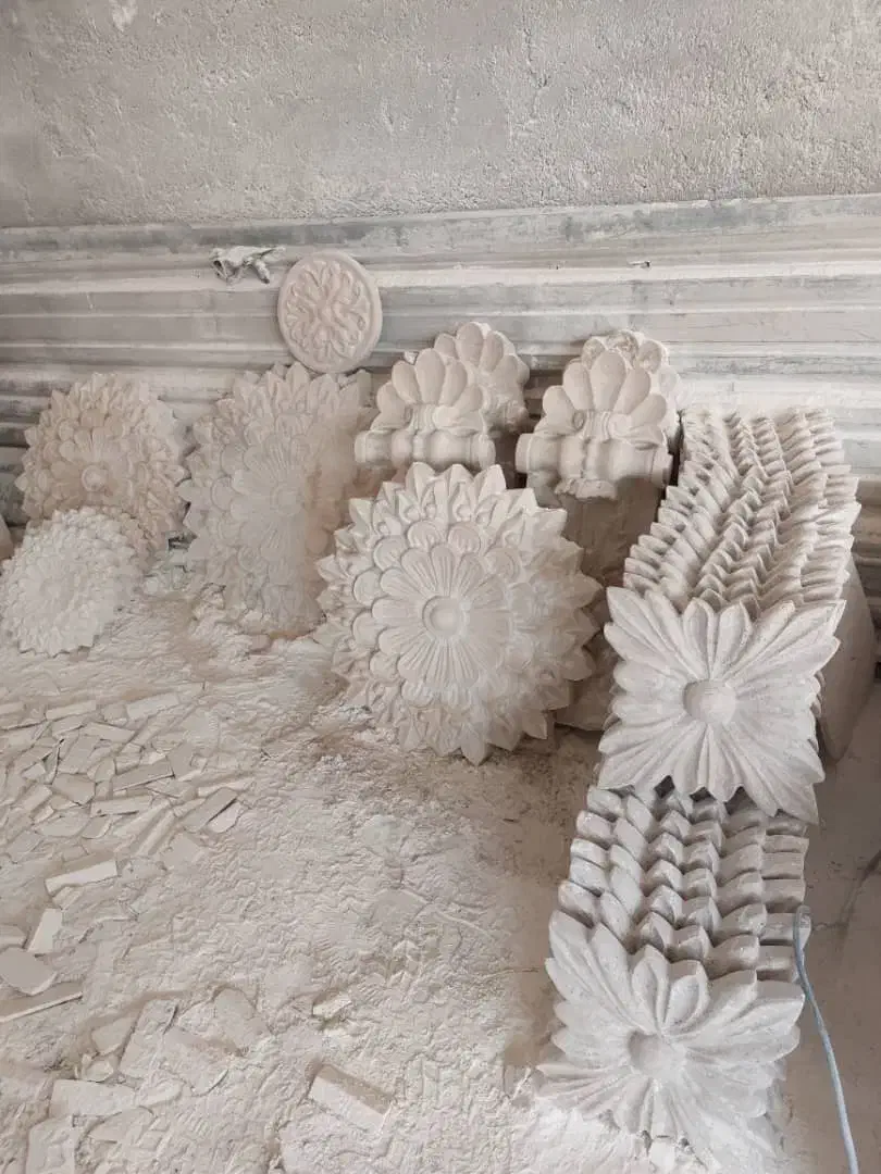 کتیبه،کله گاوی،سرستون پاستون بادستگاهcncسنگ طبیعی|صنایع دستی و سایر لوازم تزئینی|ری, هاشم‌آباد|دیوار