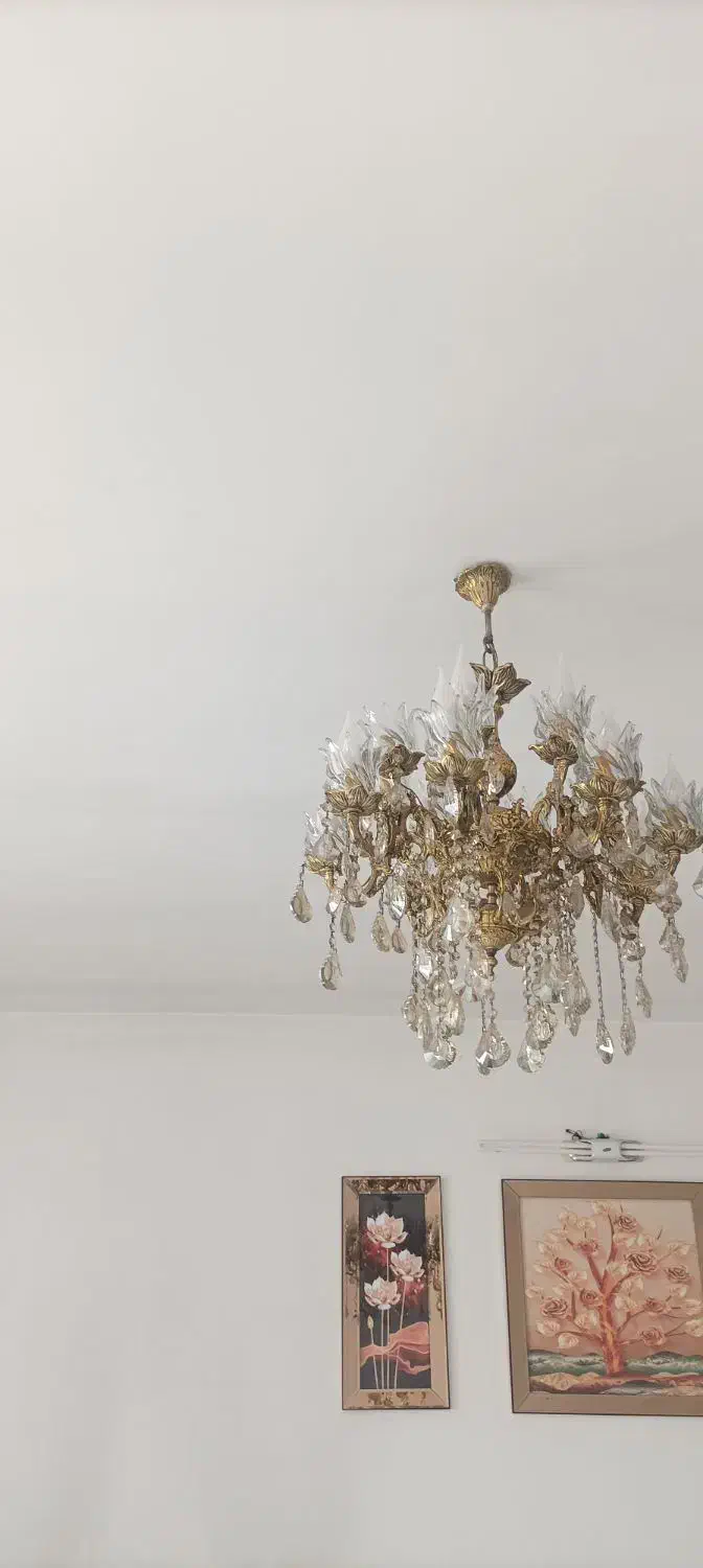 لوستر برنجی|لوستر و چراغ آویز|اسلام‌شهر, شهرک سالور|دیوار